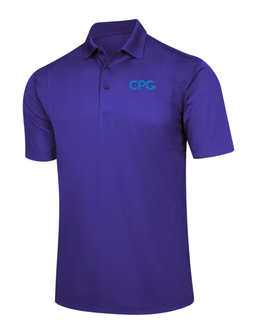 Purple Micropique Sport-Wick Polo w/CPG Logo