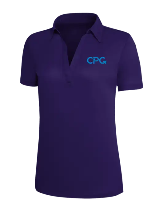 Purple Silk Touch Womens Performance Polo w/CPG Logo