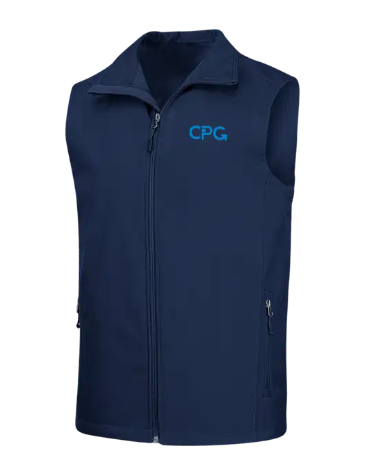 Navy Core Soft Shell Vest w/CPG Logo