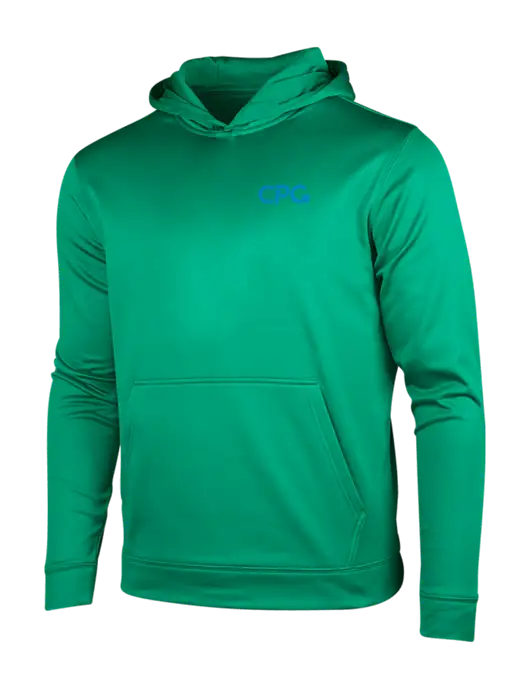 Kelly Green Sport-Wick Fleece Hooded Pullover w/CPG Logo