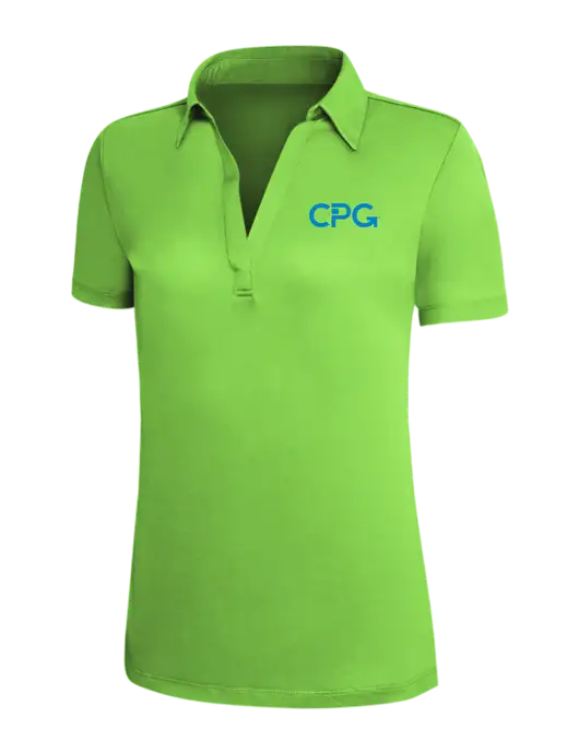 Light Kelly Green Silk Touch Womens Performance Polo w/CPG Logo
