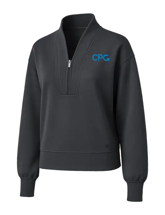 OGIO Womens Dark Grey Transcend 1/4-Zip w/CPG Logo
