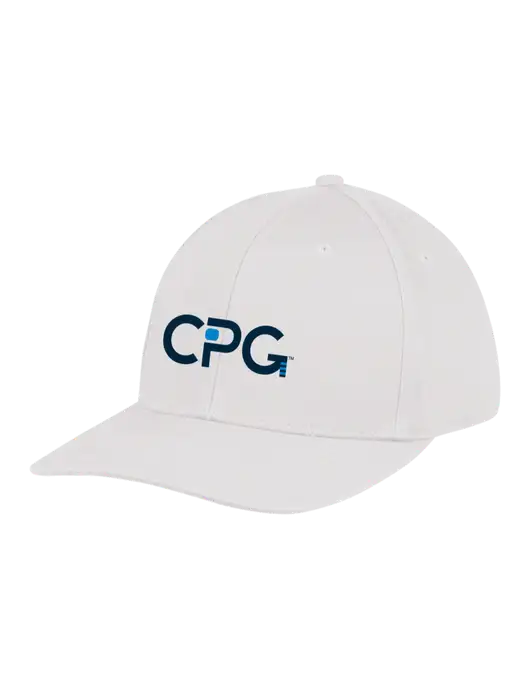 Premium Modern Structured Twill White Snapback Cap w/CPG Logo