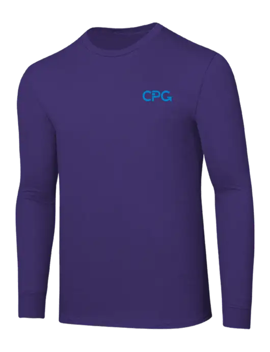 Core Blend Purple Long Sleeve Tee w/CPG Logo