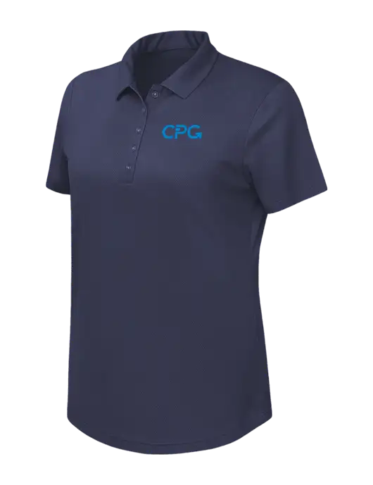 Callaway Womens Birdseye Navy Polo w/CPG Logo