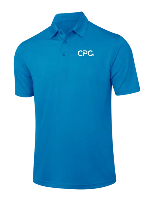 Sapphire Blue Heather Contender Polo w/CPG Logo