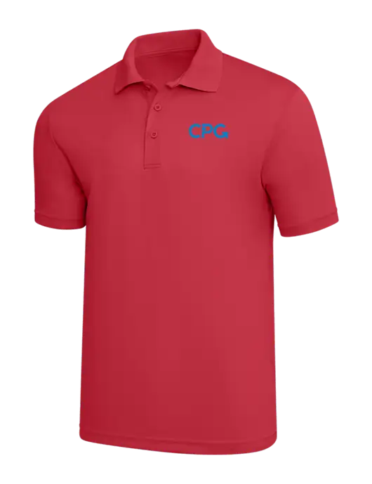 Red PosiCharge RacerMesh Polo w/CPG Logo