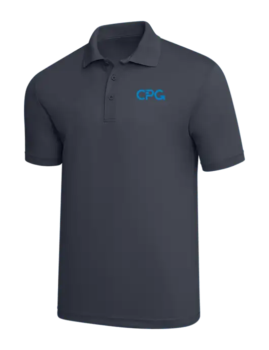 Dark Grey PosiCharge RacerMesh Polo w/CPG Logo