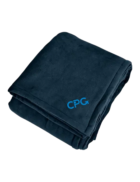 Mountain Lodge Navy Eclipse Blanket w/CPG Logo