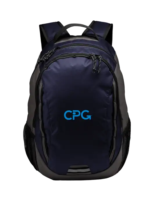 Ridge Deep Navy/Dark Charcoal Laptop Backpack w/CPG Logo