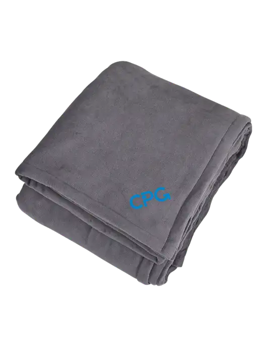 Mountain Lodge Hearth Grey Blanket  w/CPG Logo