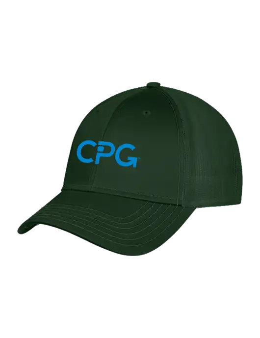 Dark Green Mesh Trucker Cap Snap Back w/CPG Logo