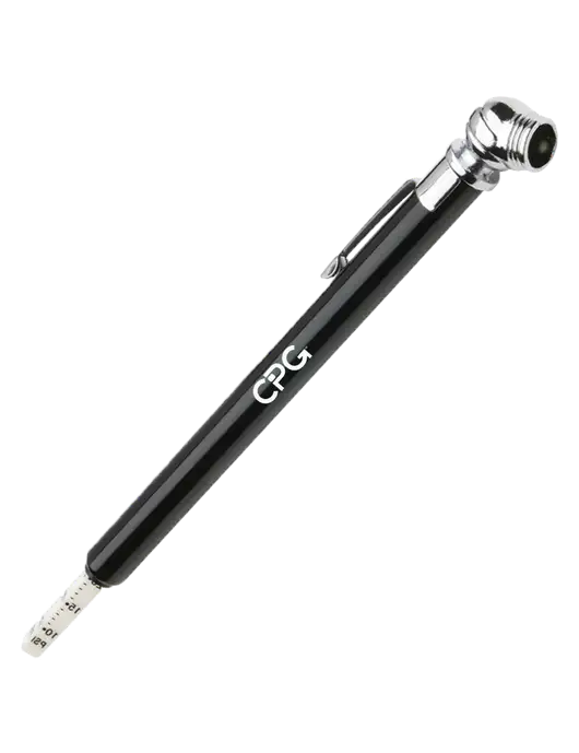 Quick View Black Tire Gauge w/CPG Logo