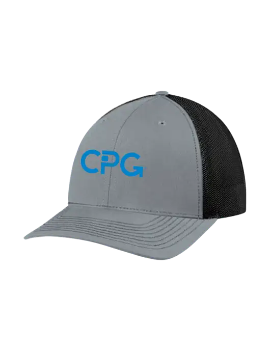 Richardson Adjustable Snapback Original 112 Trucker Cap Heather Grey w/Black Mesh w/CPG Logo