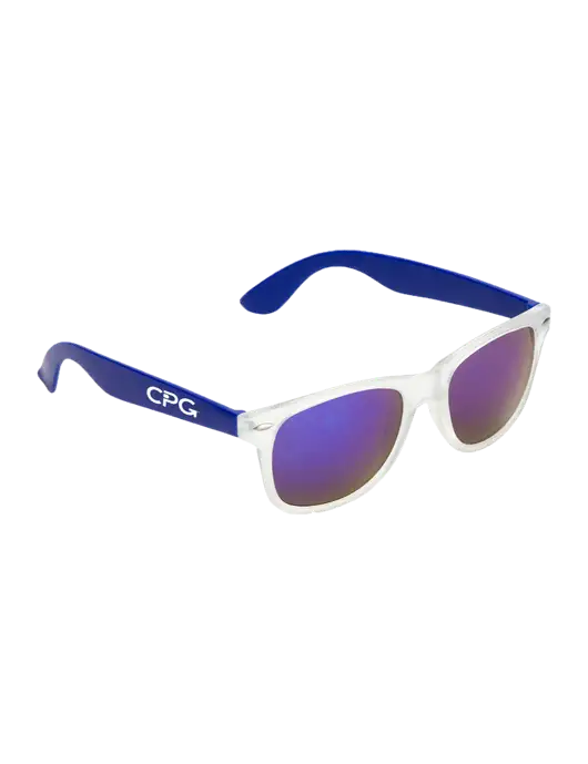 Key West Blue Mirrored Sunglasses w/CPG Logo