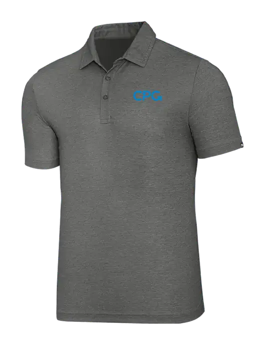 TravisMathew Grey Heather Oceanside Polo w/CPG Logo