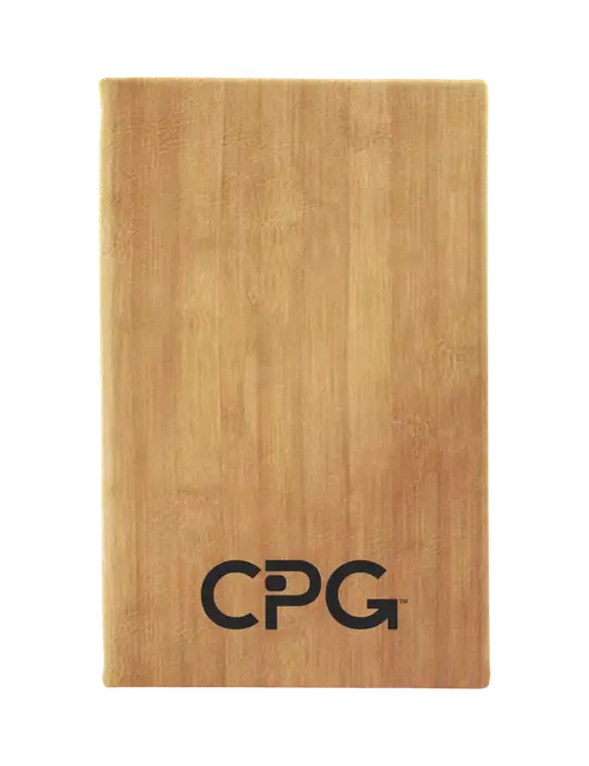 Bamboo Leatherette 5.25 x 8.25 Journal w/CPG Logo