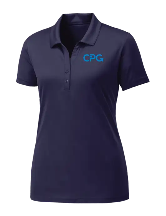 Womens Navy PosiCharge Competitor Polo w/CPG Logo