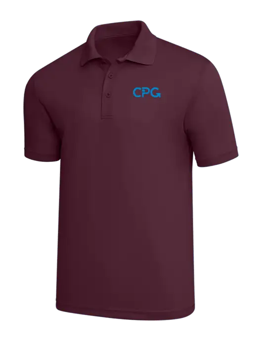 Maroon PosiCharge RacerMesh Polo w/CPG Logo