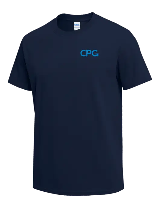 Navy Heavyweight 6.1 oz T-Shirt w/CPG Logo