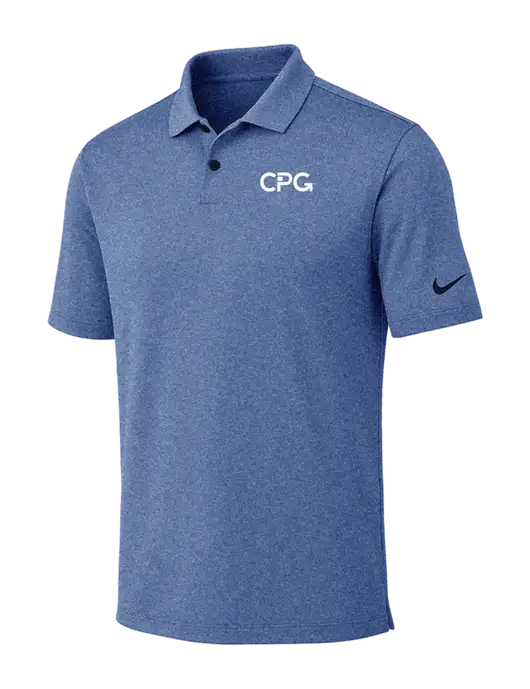 Nike Dark Royal Heather Dri-FIT Vapor Polo w/CPG Logo