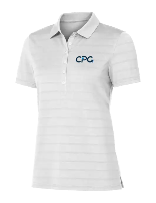 Callaway Womens Bright White Ventilated Polo w/CPG Logo