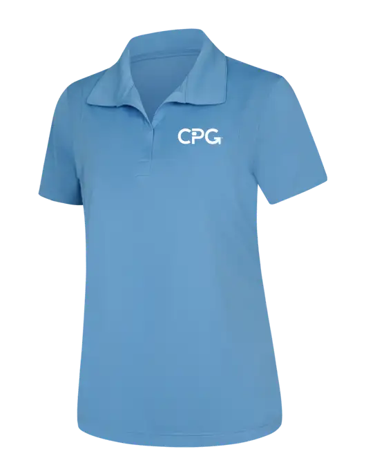 Womens Carolina Blue Micropique Sport-Wick Polo w/CPG Logo