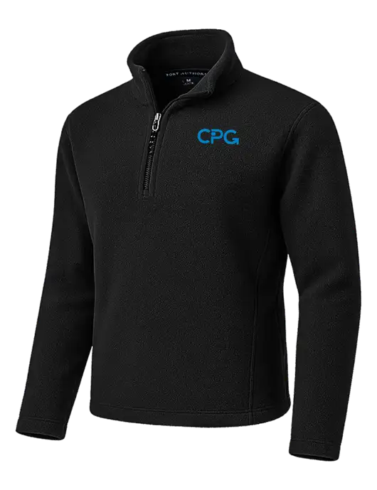 Black Fleece 1/4-Zip Pullover w/CPG Logo
