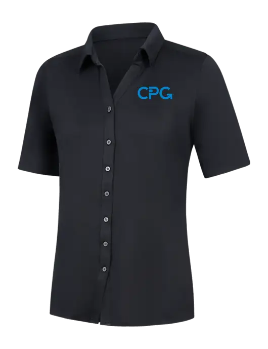 Womens Black City Stretch Top w/CPG Logo