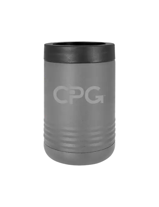 Polar Camel 12 oz Powder Coated Grey Vacuum Insulated Beverage Holder w/CPG Logo