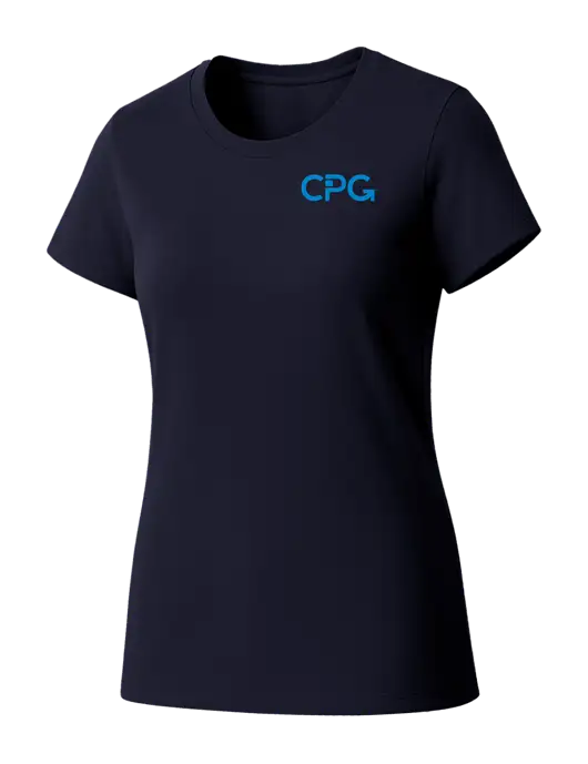 Womens Seriously Soft New Navy T-Shirt w/CPG Logo
