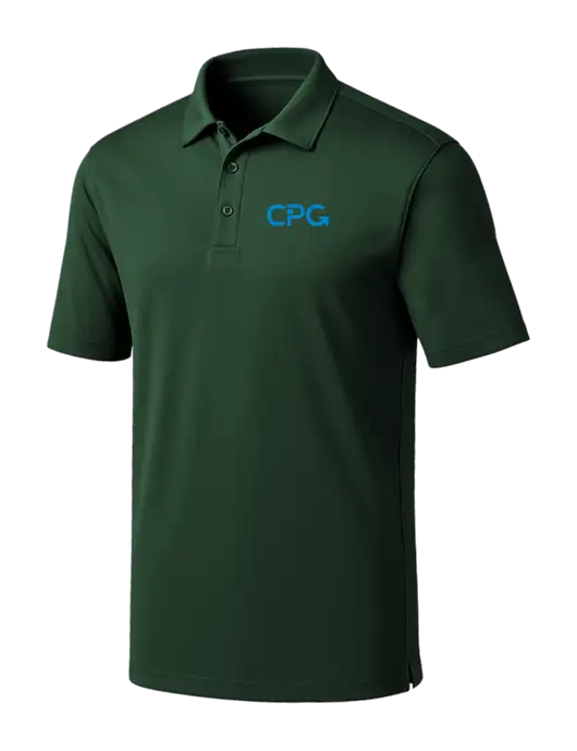 Dark Green Silk Touch Performance Polo w/CPG Logo