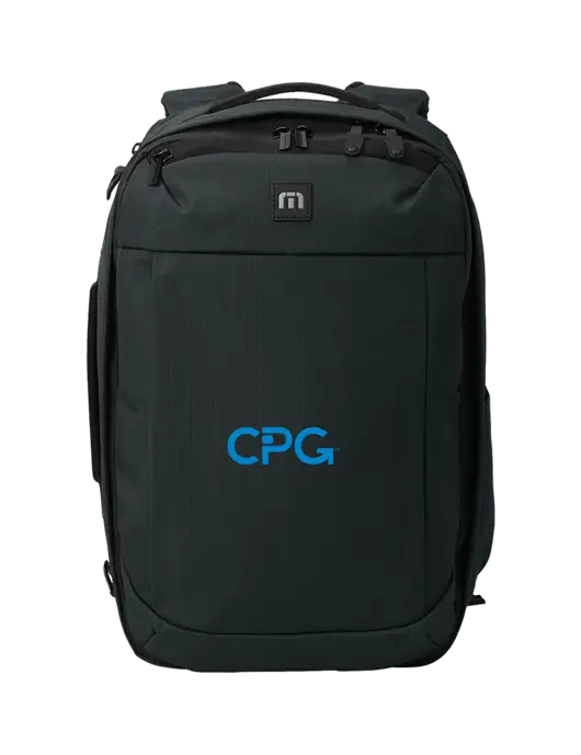 TravisMathew Black Convertible Backpack w/CPG Logo