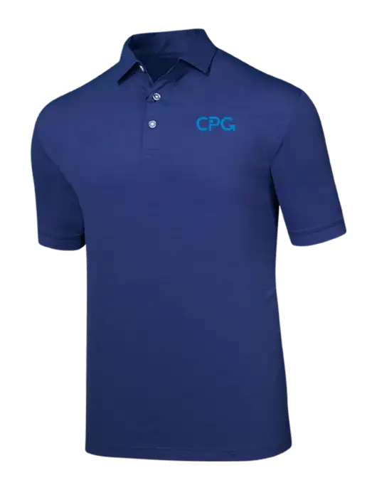 Callaway Navy Fashion Tonal Polo w/CPG Logo