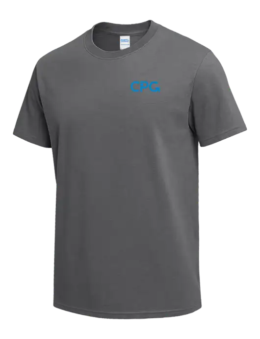 Medium Grey Heavyweight 6.1 oz T-Shirt w/CPG Logo