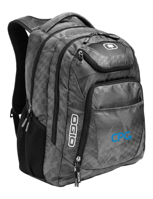 OGIO Race Day Silver Excelsior Laptop Backpack w/CPG Logo