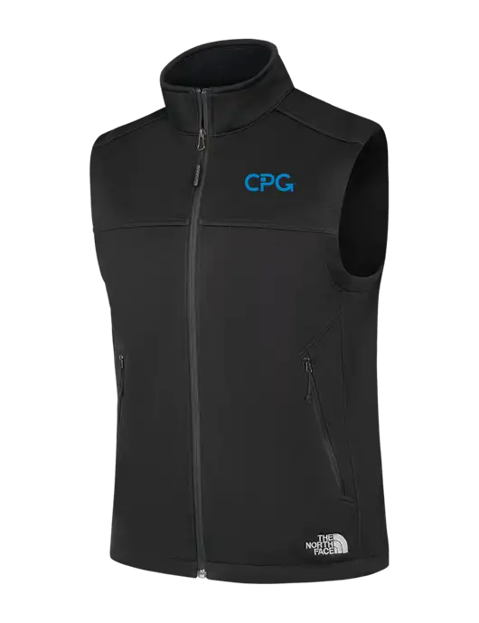 North Face Black Ridgewall Soft Shell Vest w/CPG Logo