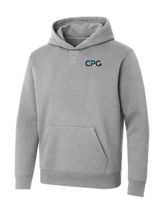 Allmade Granite Grey Heather Organic French Terry Pullover Hoodie w/CPG Logo