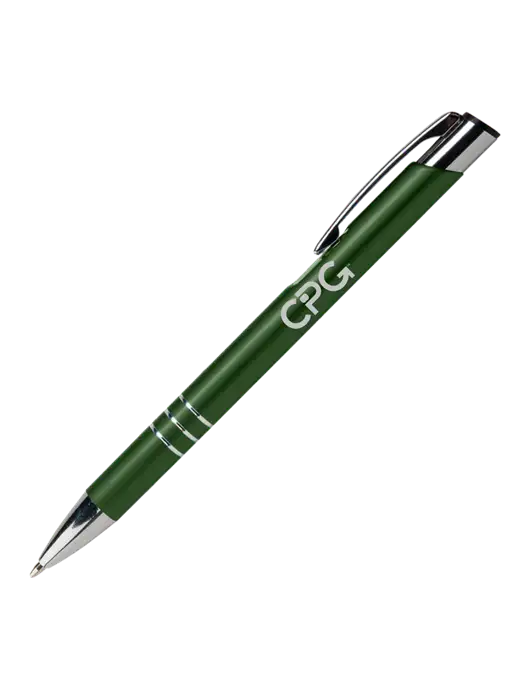Laurent Green Pen - Black Ink w/CPG Logo
