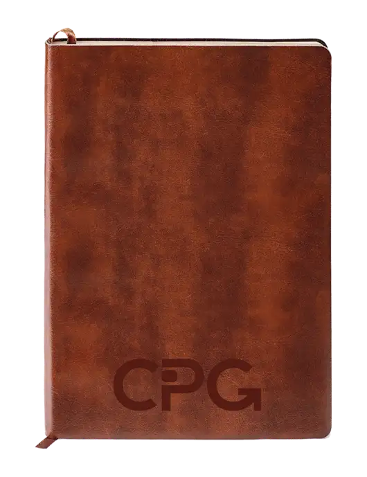 Fabrizio Brown Soft Cover 5.75 x 8.125 Journal w/CPG Logo