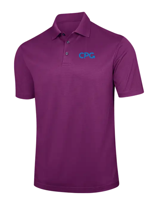 Violet Purple Performance Fine Jacquard Polo w/CPG Logo