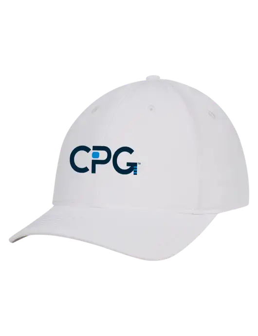 White Nylon Twill Performance Cap w/CPG Logo