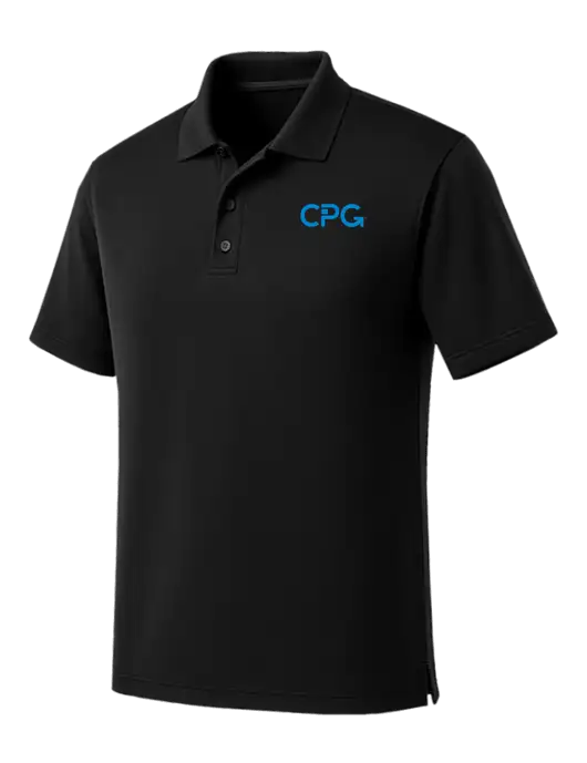 Black Dry Zone UV Micro Mesh Polo w/CPG Logo