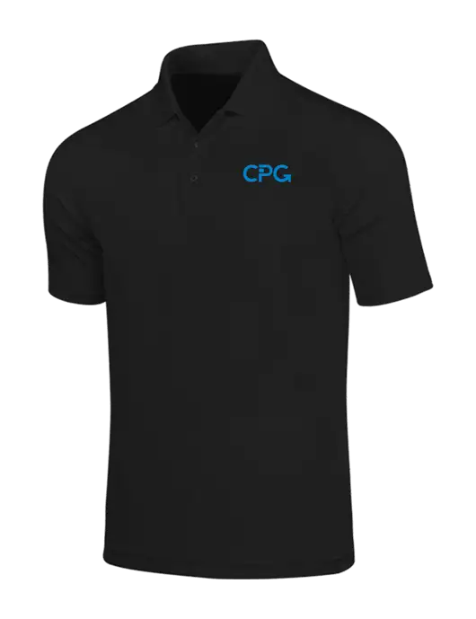 Black Dry Zone UV Micro Mesh Polo w/CPG Logo