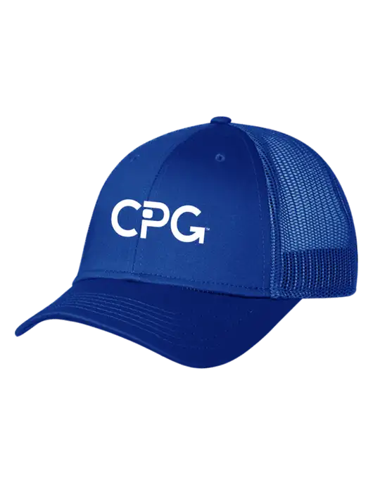 Royal Mesh Trucker Cap Snap Back w/CPG Logo