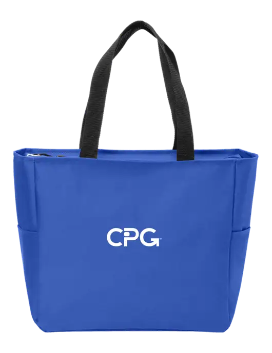 Everyday True Royal Zip Tote  w/CPG Logo