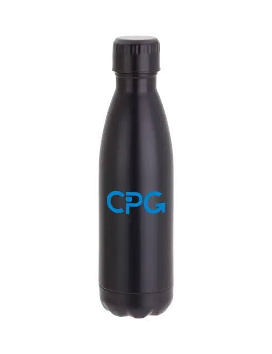 City Go Matte Black 17 oz Insulated Bottle w/CPG Logo