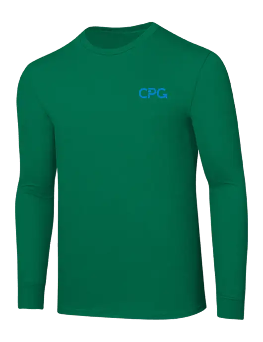 Core Blend Kelly Green Long Sleeve Tee w/CPG Logo