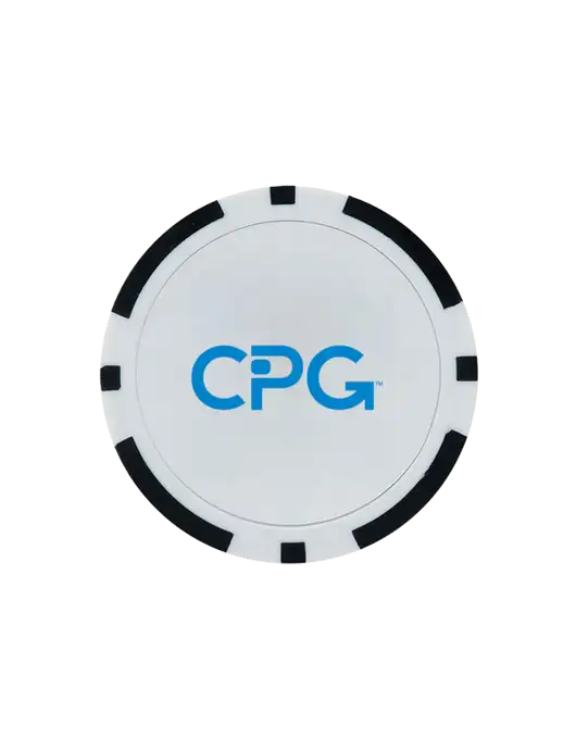 Black Poker Chip Ball Marker w/CPG Logo