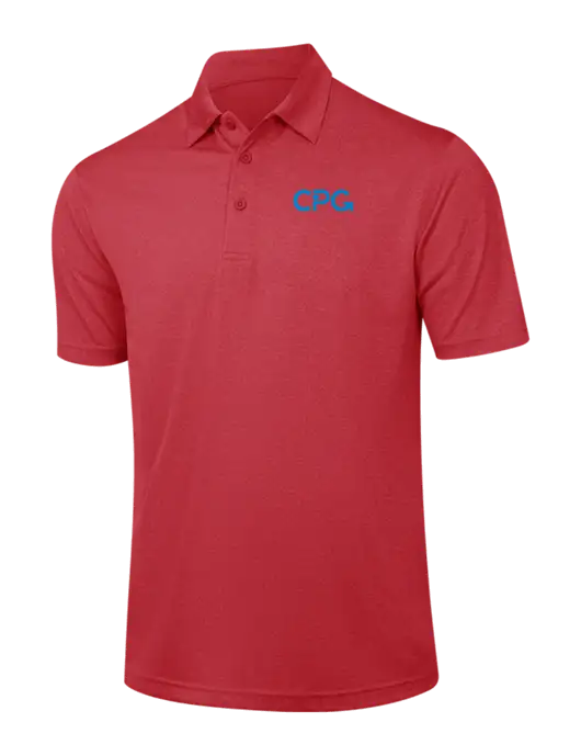 Red Heather Contender Polo w/CPG Logo